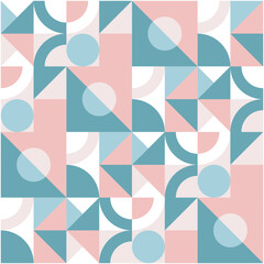 Simple pattern round triangle square background