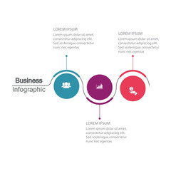 
Infographic vector, graph. presentation. Business concepts, parts, steps, processes. Visualization of infographic data. Startup template. - Vector
