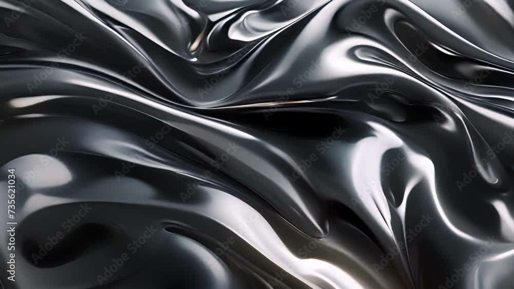 Aufkleber smooth and sleek wool twists flow like ribbons of liquid metal adding a modern and luxurious touch t