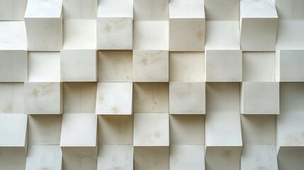 Clean Geometric Pattern: Square Shapes on White Background for Visually Appealing Wallpaper