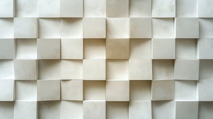 Clean Geometric Pattern: Square Shapes on White Background for Visually Appealing Wallpaper