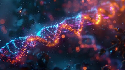 Genetic Navigation: Exploring the Blueprint of Human DNA for Health Insights - obrazy, fototapety, plakaty
