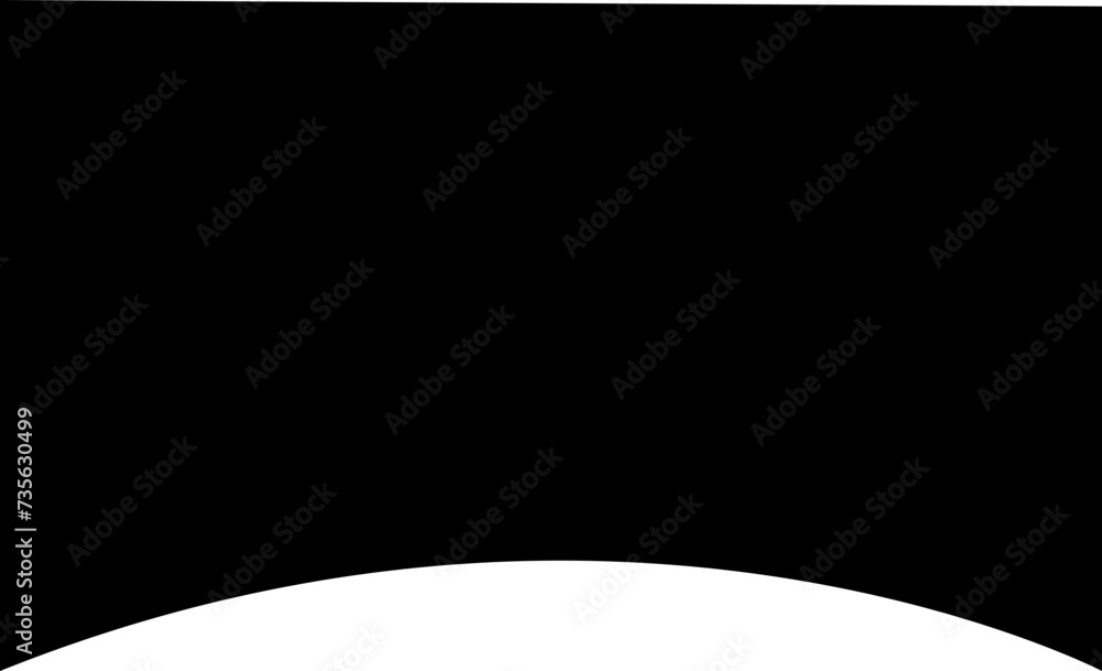 Poster border shape in trendy fill style for website design. vector banner header and separator. background
