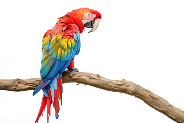 Obraz premium Vibrant Macaw Perched on a Branch