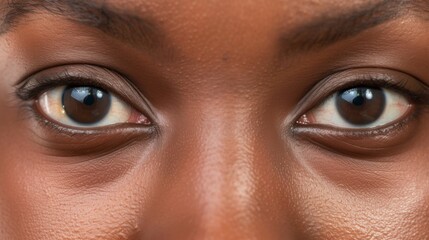 Intricate Details of Woman's Eye, Showcasing Natural Beauty AI Generated.