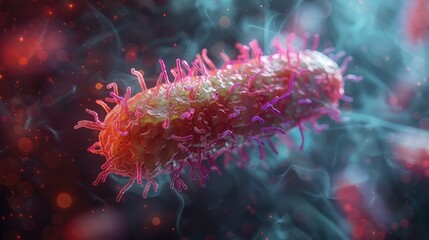 Obraz na płótnie Canvas Unveiling Bacterial Architecture: Enhancing Antibiotic Efficacy through Molecular Insights