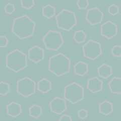 Obraz na płótnie Canvas seamless pattern with hexagons pastel colors Repeating geometric tiles with hexagonal elements