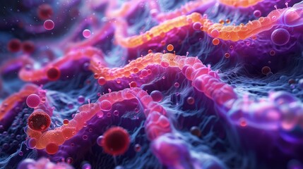 Insights into Gut Bacteria: Impact on Immunity and Chronic Diseases - obrazy, fototapety, plakaty