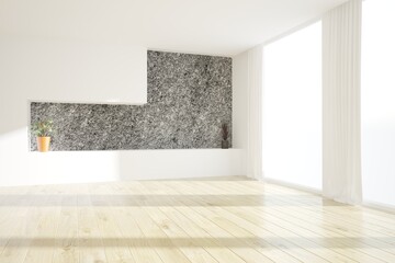 Modern interior design. 3D illustration