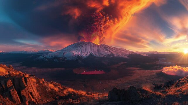 Astonishing Volcanic World: Venture into the astonishing world of volcanoes with high-quality and breathtaking images. Each picture captures the essence of unique natural beauty,