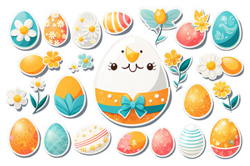 Happy easter day sticker