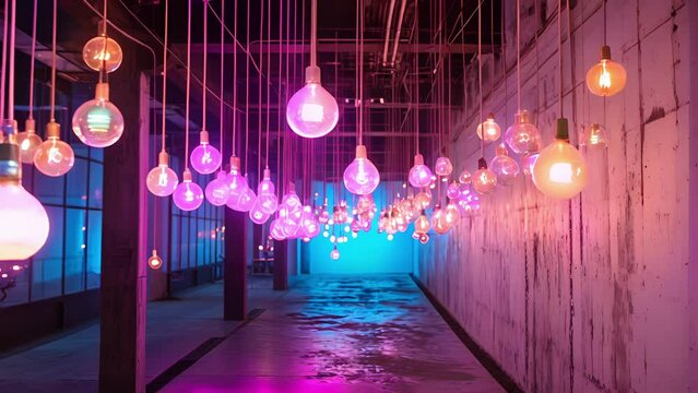 A neon sign with the word imagine hangs above a series of thoughtprovoking installations encouraging viewers to expand their minds.