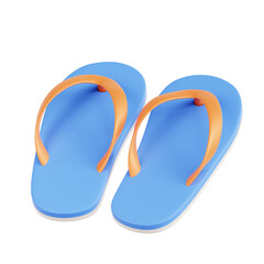 slippers 3D Illustration