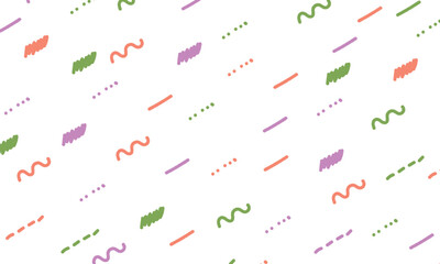 手描きの幾何学模様の背景のイラスト