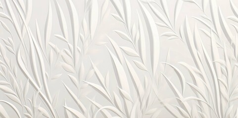 White decorative plaster on the wall as a background, Generative AI illustrations.