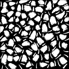 Seamless pattern with hand drawn brush strokes. Black and white grunge background.