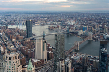 Obraz premium two bridges from above