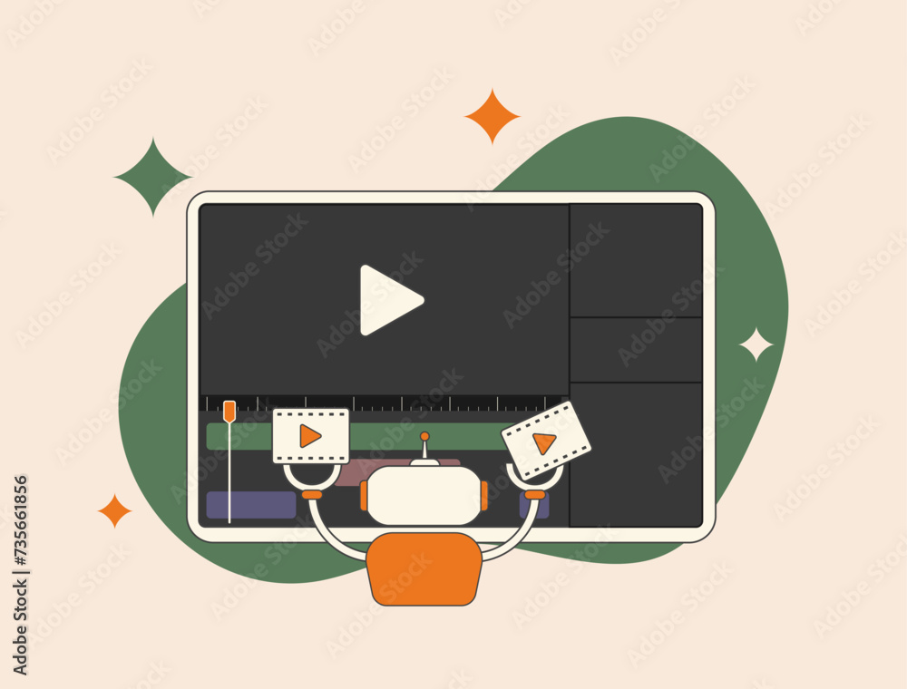 Poster ai video editor - automatic ai-powered video editing and generator software. procedurally generated 