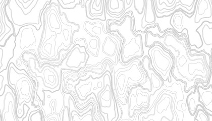 Seamless pattern with White sea map and topographic contours map background curved reliefs abstract background. Topographic map patterns, topography line map. White background with