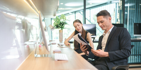 business approve and certificate concept, confirmation of business marketing document permit and certified stamping, signing on business partner paper to success, or concept of attorney and insurance