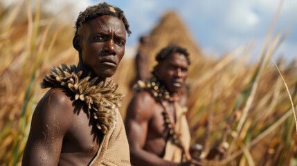The native African people close-up