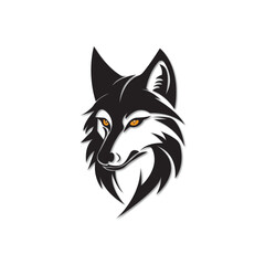 Wolf head logo vector - Animal Brand Symbol, Wolf Vintage Logo Stock Vector