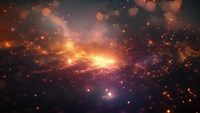 In the bedazzling center of the universe an infinite storm of particles falls into the everhungry embrace of the galactic core.