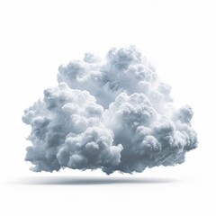 altocumulus cloud isolated on white - obrazy, fototapety, plakaty