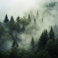 fog in the forest