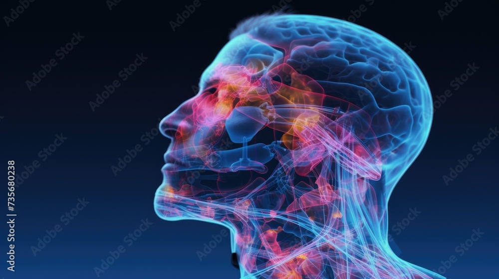 Poster ai algorithms for medical imaging analysis, solid color background