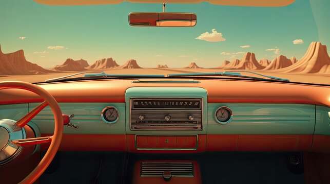 In car voice controlled personalized greetings, solid color background