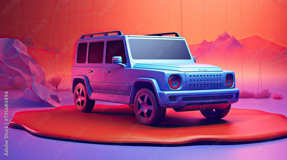 Poster vehicle to device calendar synchronization, solid color background