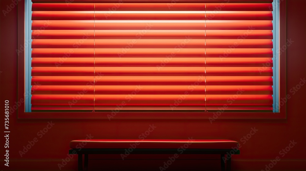 Aufkleber voice controlled robotic window blinds with privacy scheduling, solid color background