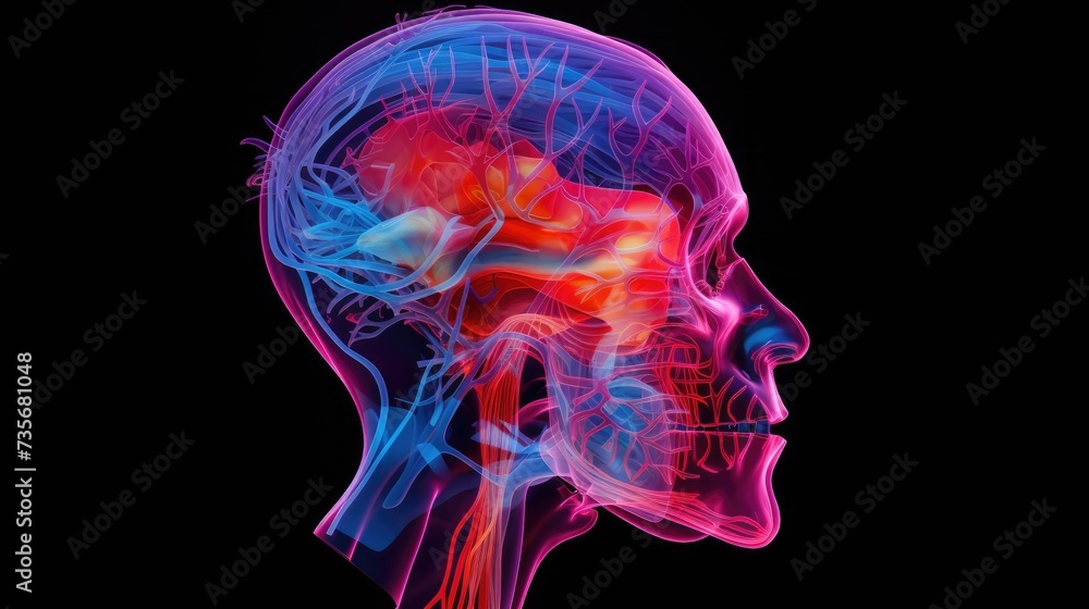 Poster ai algorithms for medical imaging analysis, solid color background