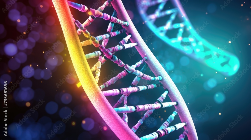 Aufkleber ai algorithms for genetic analysis, solid color background
