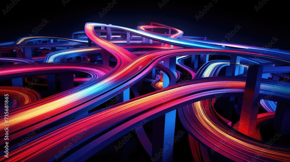 Poster traffic flow optimization systems, solid color background