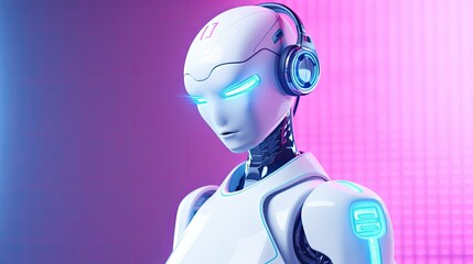 Medical chatbots for patient support, solid color background