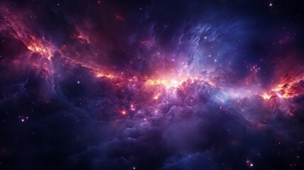 燃える夜空の背景素材,Generative AI AI画像