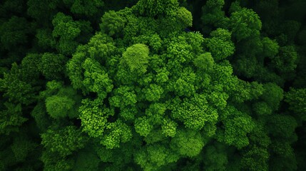 Aerial top view forest tree, Rainforest ecosystem and healthy environment concept and background, Texture of green tree forest view from above - obrazy, fototapety, plakaty