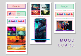 Brand Moodboard Branding Kit Design