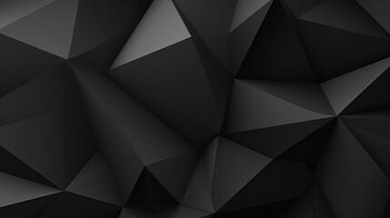 Fototapeta premium Black white dark gray abstract background. Geometric pattern shape. Line triangle polygon angle. Gradient. Shadow. Matte. 3d effect. Rough grain grungy. Design. Template. Presentation