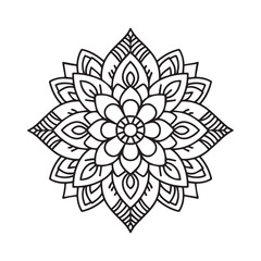 abstract flower ornament