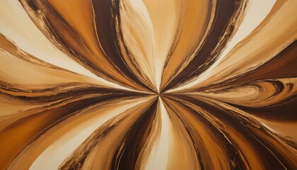 Gilded Tapestry: Opulent Swirls in Brown & Gold (Abstract)