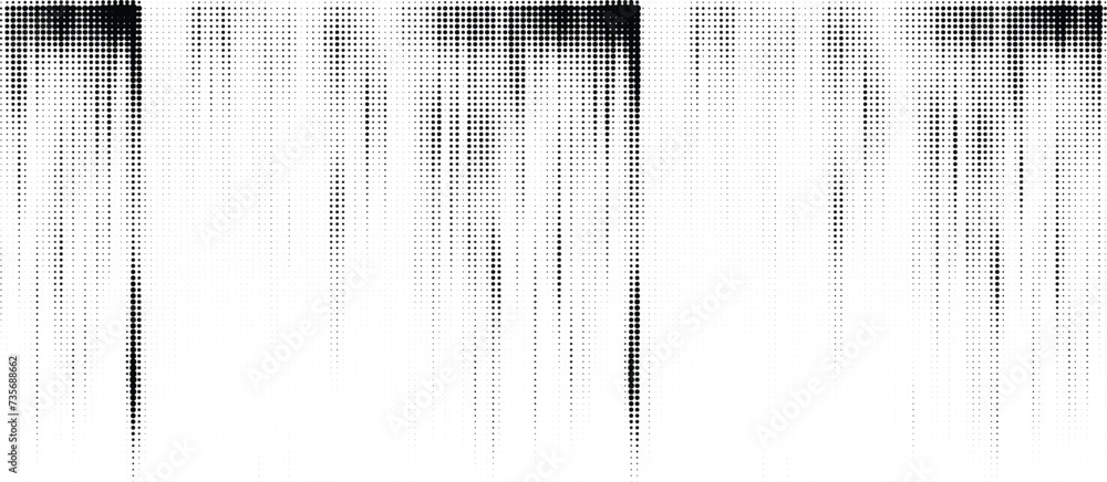 Poster halftone gradient sun rays pattern. abstract halftone vector dots background. monochrome dots patter