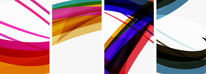 Abstract colorful wave posters for wallpaper, business card, cover, poster, banner, brochure, header, website