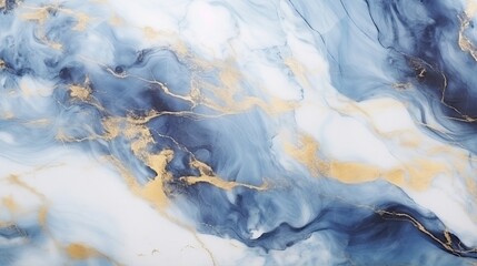 Abstract marble wallpaper background , luxury marble texture gold and blue tone