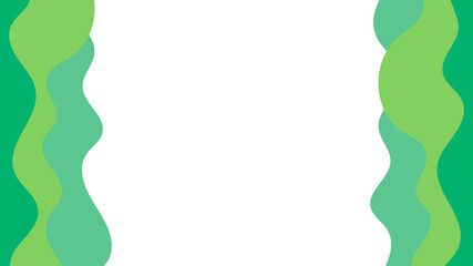 シンプルな緑の曲線の背景