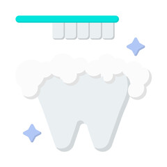 Cleaning. Dental icon set - color Icon