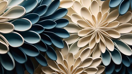 Close up of 3D abstract pattern art