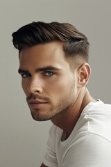 Obraz premium portrait of a man with a cool hairstyle